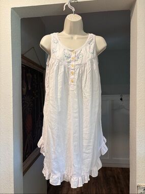 Vintage Nightie Nightgown Pjs 100% Cotton Sleep